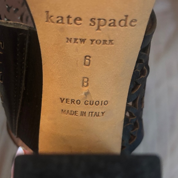 Kate Spade Black Cut-Out Healed Sandals size 6 - Picture 8 of 15